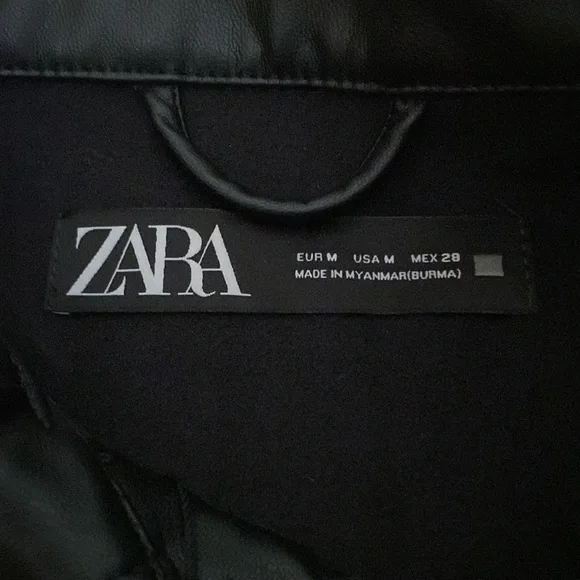 Zara faux leather jacket - Picture 4 of 6